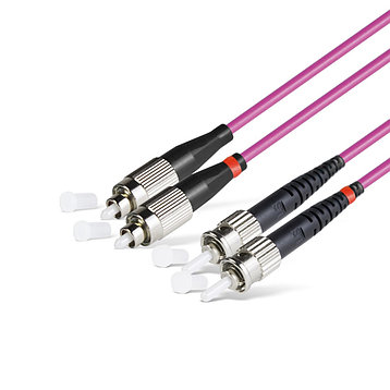 Патч Корд Оптоволоконный FC/UPC-ST/UPC MM OM4 50/125 Duplex 3.0мм 1 м, фото 1