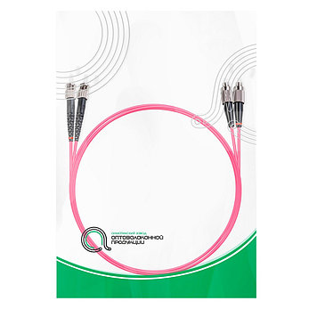 Патч Корд Оптоволоконный FC/UPC-ST/UPC MM OM4 50/125 Duplex 3.0мм 1 м, фото 4