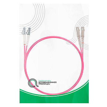 Патч Корд Оптоволоконный SC/UPC-LC/UPC MM OM4 50/125 Duplex 3.0мм 1 м, фото 4