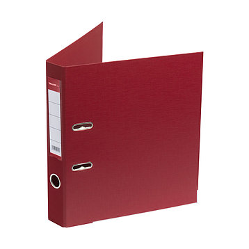 Папка-регистратор Deluxe с арочным механизмом, Office 2-RD24 (2" RED), А4, 50 мм, красный, фото 2