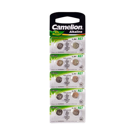 Батарейка CAMELION Alkaline AG7-BP10(0%Hg) 10 шт. в блистере, фото 2