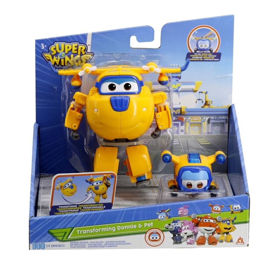 Super Wings Трансформер Донни+Супер питомец Донни
