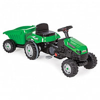 PILSAN Педальная машина Tractor с прицепом Green/Зеленый (3-8лет),143*51*51 см, фото 1