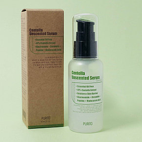 Безмасляная сыворотка для чувствительной кожи Purito Centella Unscented Serum, 60мл., фото 2