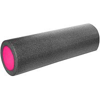 Массажный ролик для мышц всего тела 45 * 15 см, графитово-розовый
