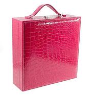 Кейс-шкатулка для ювелирных украшений «Драгоценный чемоданчик» с зеркалом и замочком (Розовый), фото 7