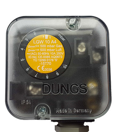 Дифференциальный датчик-реле давления газ/воздух DUNGS LGW 10 A4, фото 2