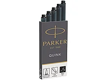 Картридж чернильный Parker "Cartridge Quink", смываемые, черные, 5 шт