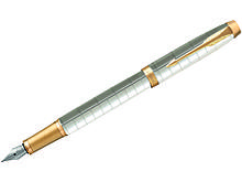 Ручка перьевая Parker "IM Premium Pearl GT", 0,8 мм, синяя