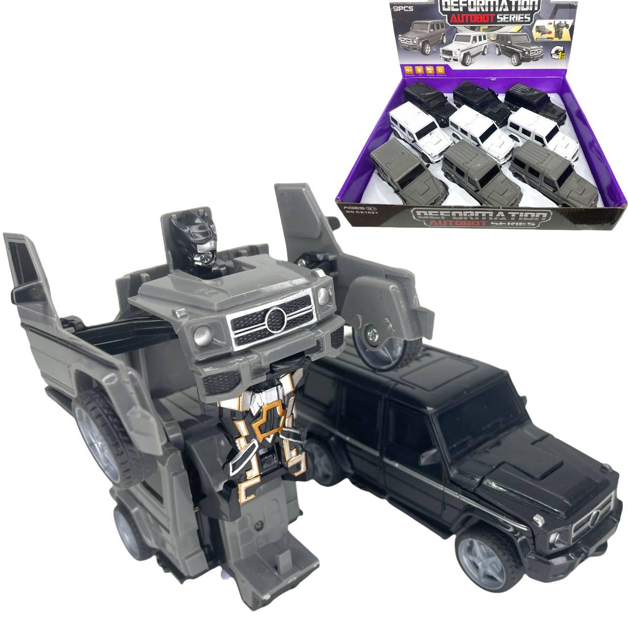 CX1621 Геленваген трансформер Deformation Autobot со звуком 9шт в уп., цена за 1шт 13*5см