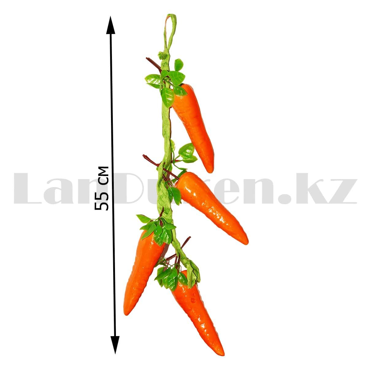 Искусственный овощ морковь связка муляж оранжевые - фото 2 - id-p96521439