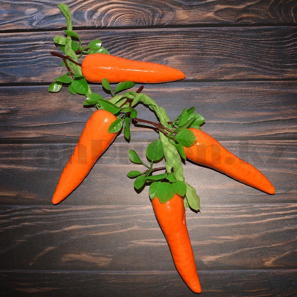 Искусственный овощ морковь связка муляж оранжевые - фото 5 - id-p96521439