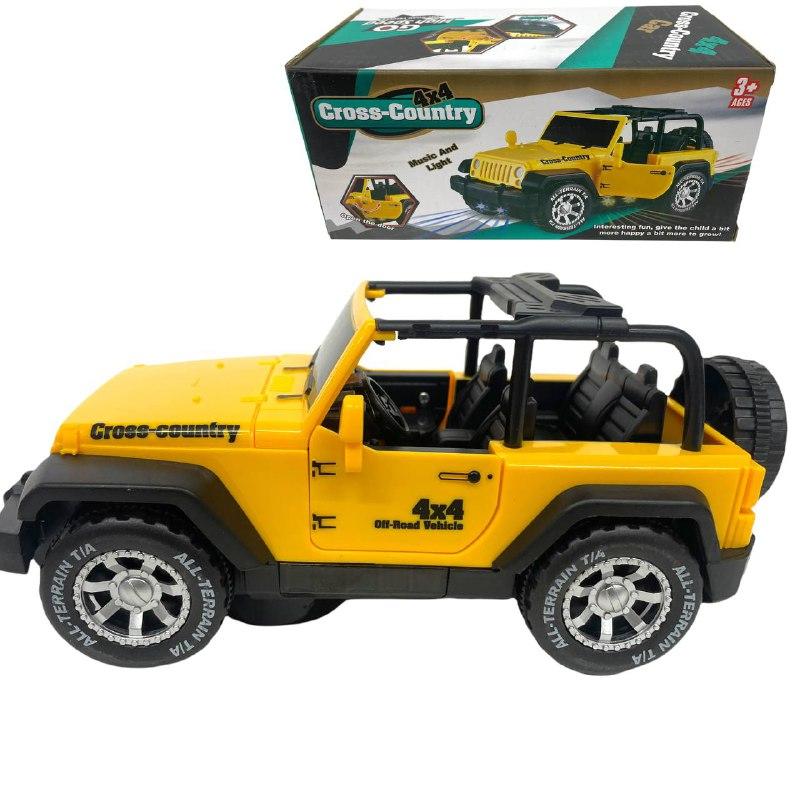 HG-786 Джип на батарейках Cross country муз,свет, ездит 21*10см