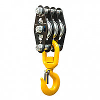 Ver 0430-1 Блок-ролик тройной (малый) с крюком ф.Vertical