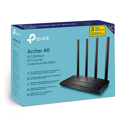 Гигабитный MU‑MIMO Wi‑Fi роутер TP-Link Archer A6