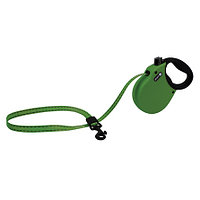 Alcott ADVENTURE XS Поводок-рулетка антискользящая ручка для собак до 11 кг зелёный