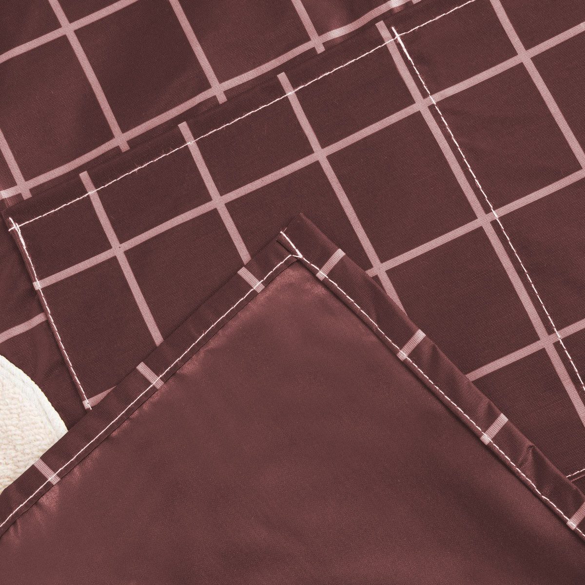 Фартук женский водонепроницаемый с полотенцами и кармашками бордовый - фото 7 - id-p96533332