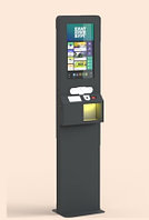 Бесконтактный дезинфектор с термометром и информационным экраном Dezarus (напольный)