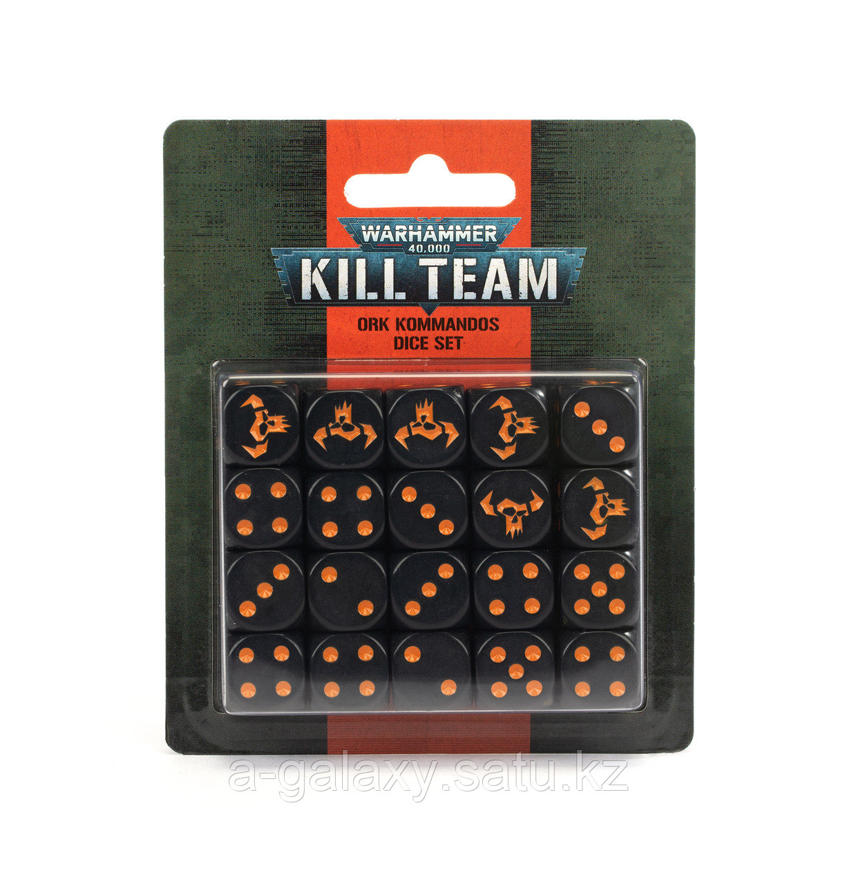Kill Team: Ork Kommandos Dice Set (Коммандос Орков: Набор кубов) - фото 1 - id-p96541142