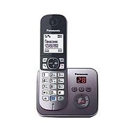 Телефон беспроводной Panasonic KX-TG6821, CAB (серый панлеь, черная крышка)