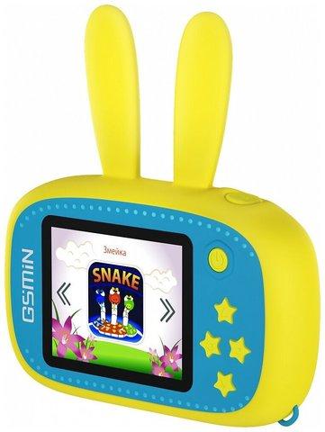 Фотоаппарат-игровая консоль детский GSMIN Fun Rabbit с силиконовым чехлом (Голубая) - фото 3 - id-p79348790