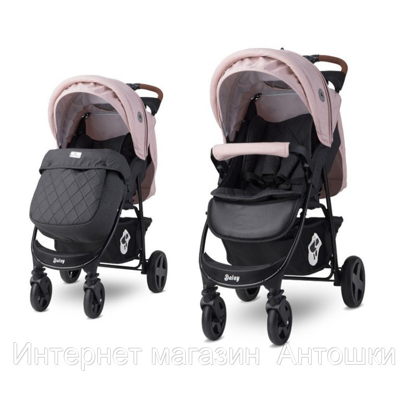 Прогулочная коляска Lorelli Daisy Черный-розовый/ Black & Cameo Rose 2180