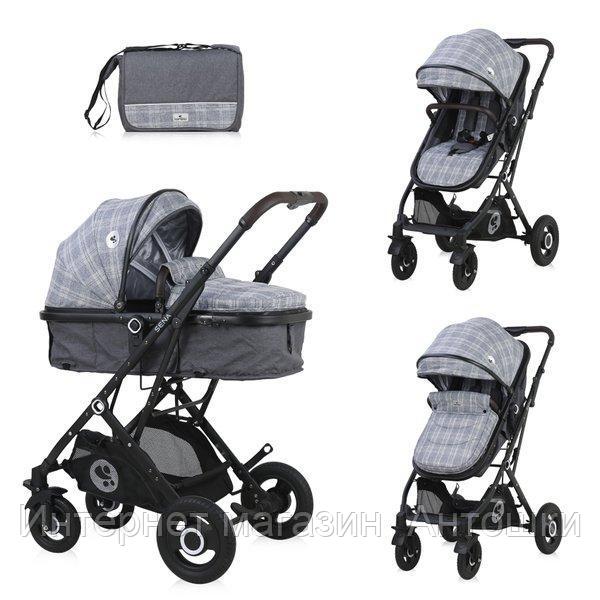 Коляска Lorelli Sena Серый / Grey SQUARED 2100