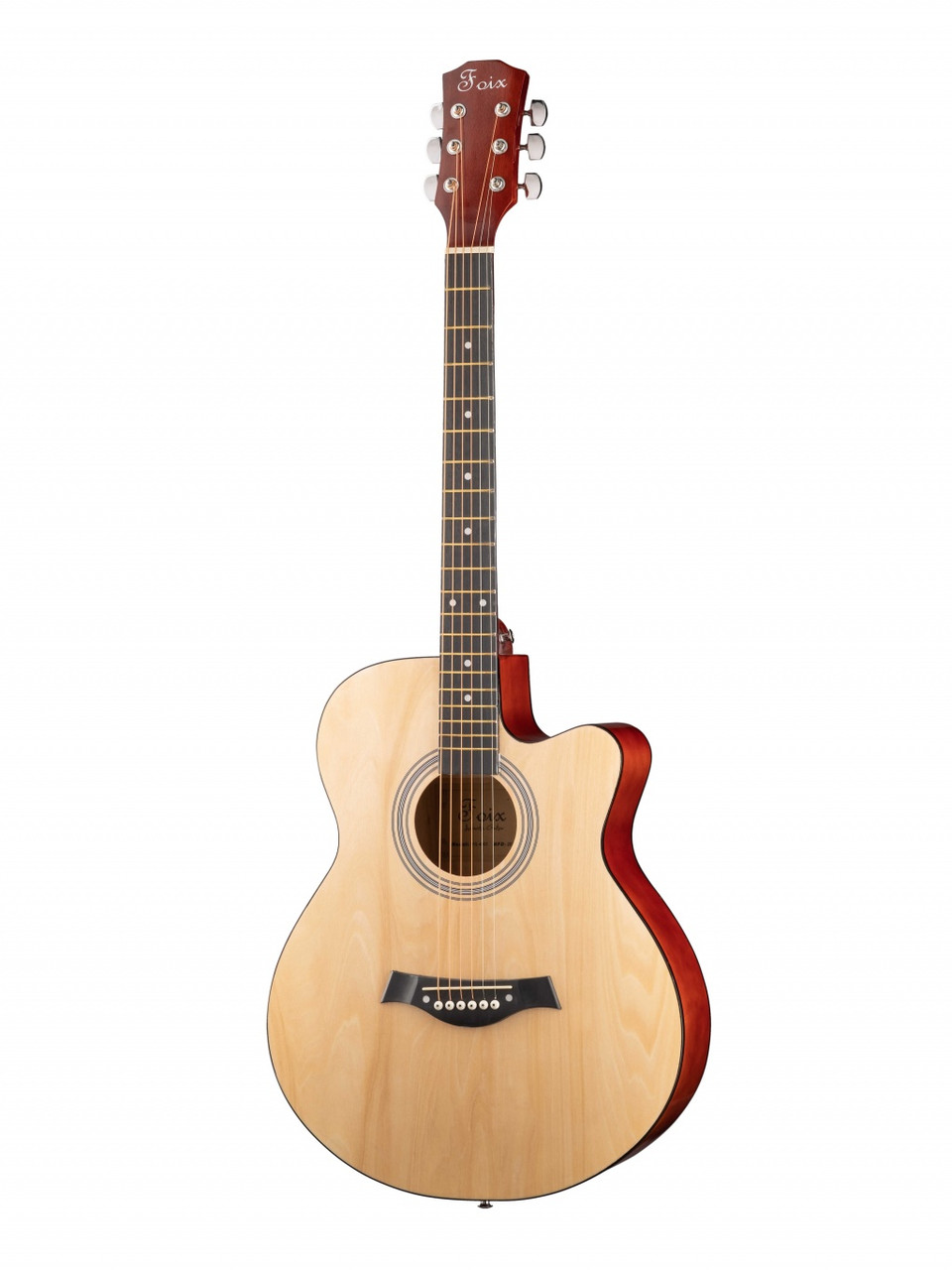 Акустическая гитара, с вырезом, цвет натуральный, Foix FFG-4001C-NAT - фото 1 - id-p96545698