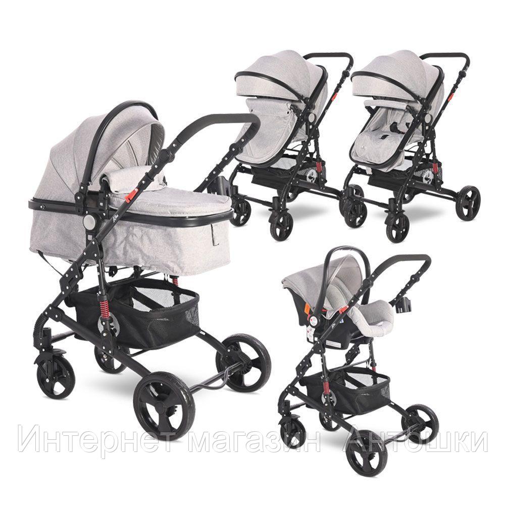 Коляска трансформер Lorelli Alba Classic SET Серый / Grey 2110