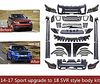 Рестайлинг комплект на Range Rover Sport 2013-17 дизайн 2018 SVR