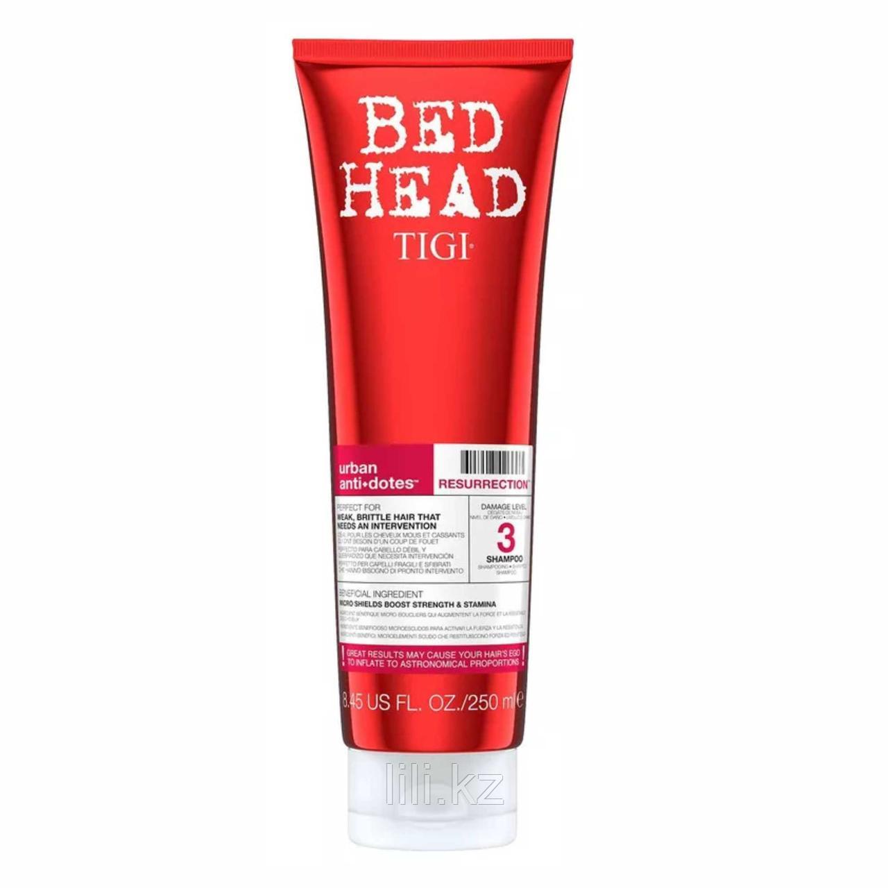 Шампунь для сильно поврежденных волос TIGI Bed Head Urban Anti+dotes Resurrection уровень-3 250 мл.