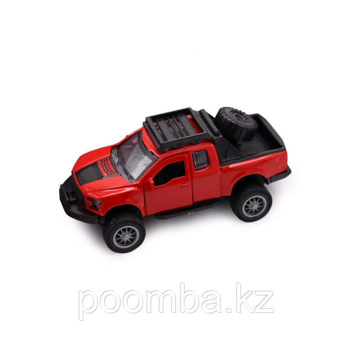 Машинка модель Форд, инерционная, открывающиеся двери, красная, 1:32, Funky Toys
