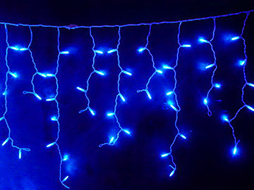 Гирлянда светодиодная Бахрома 3 х 0,7 метра. Новогодняя гирлянда Бахрома 3 на 0,7 метра. - фото 5 - id-p57003532