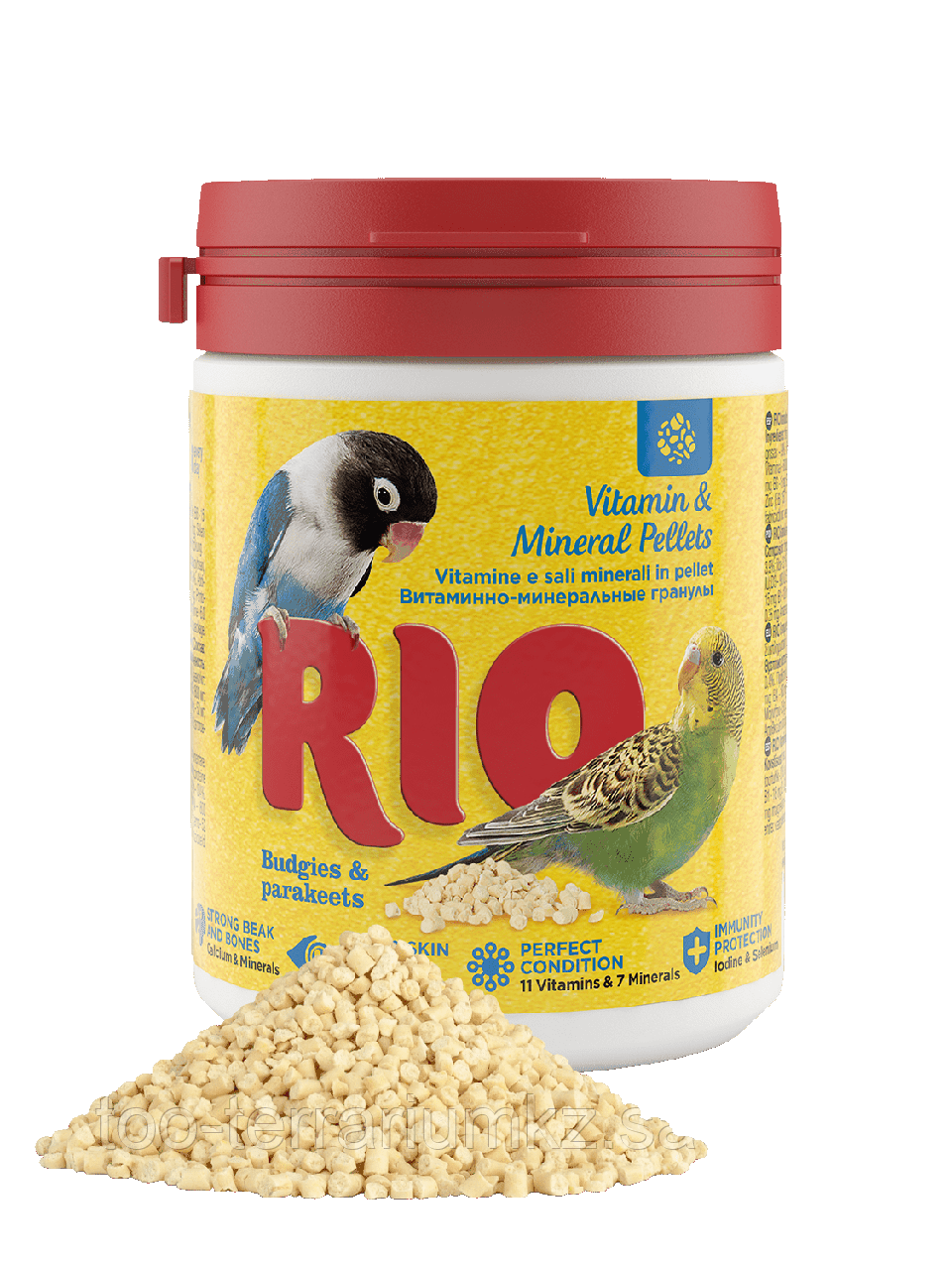 RIO Витаминно-минеральные гранулы для волнистых и средних попугаев - фото 1 - id-p96549402