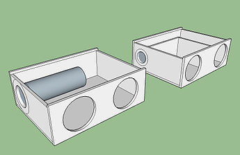 Короб 2х8 Фанера труба 110 мм