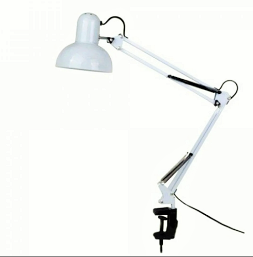 Настольная лампа MT-810B на струбцине,металлический, E27, max 40W, чёрная. белая - фото 1 - id-p96551074