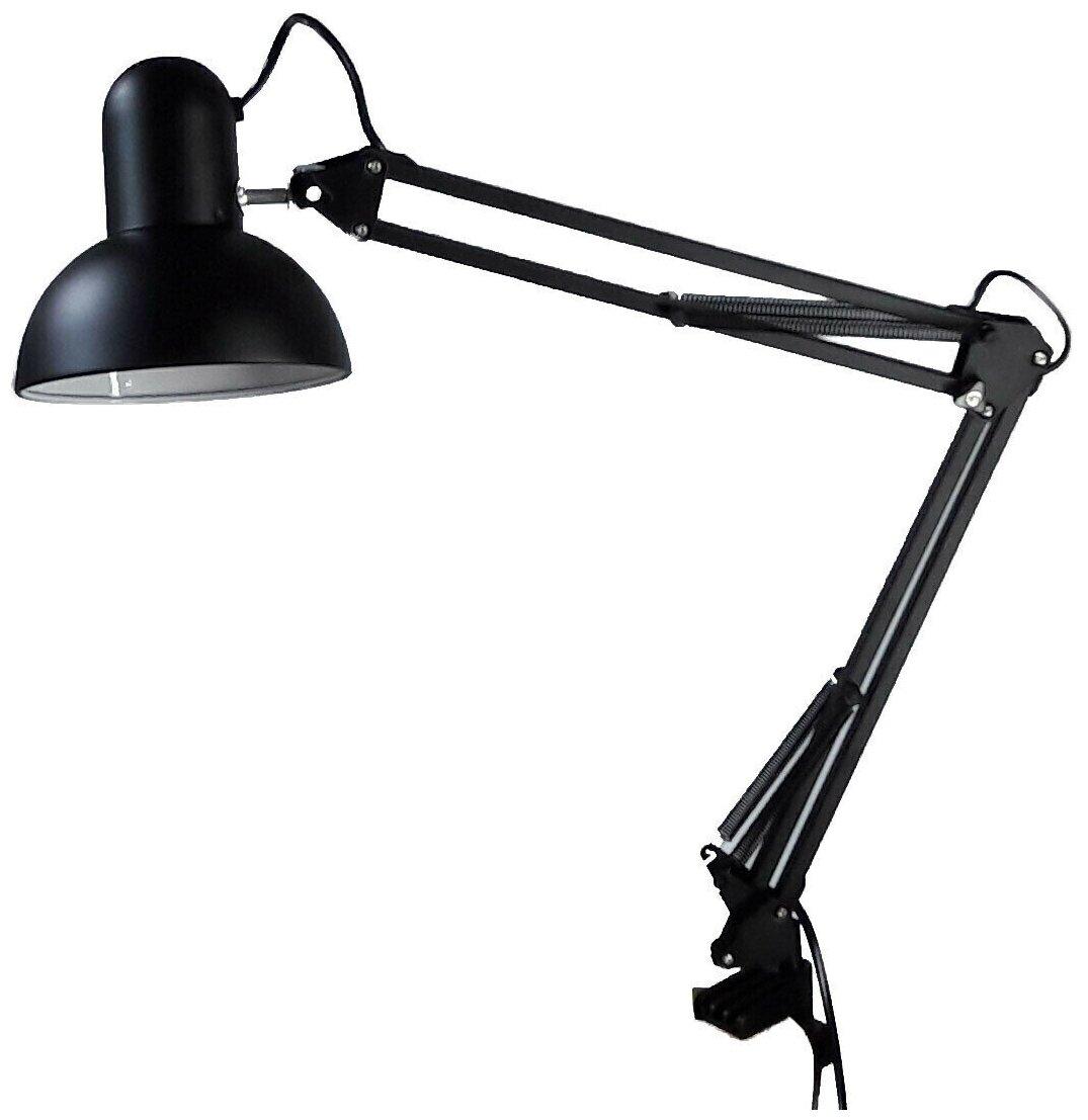 Настольная лампа MT-800 2 в 1 на струбцине и на подставке,металлический E27, max 40W, чёрная, белая - фото 1 - id-p96551071