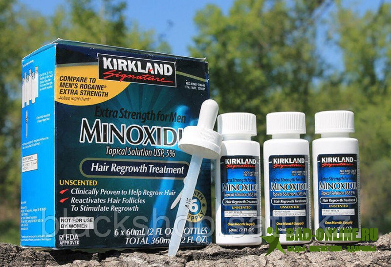 Миноксидил Minoxidil Kirkland из США Средства для роста волос - фото 1 - id-p96552020