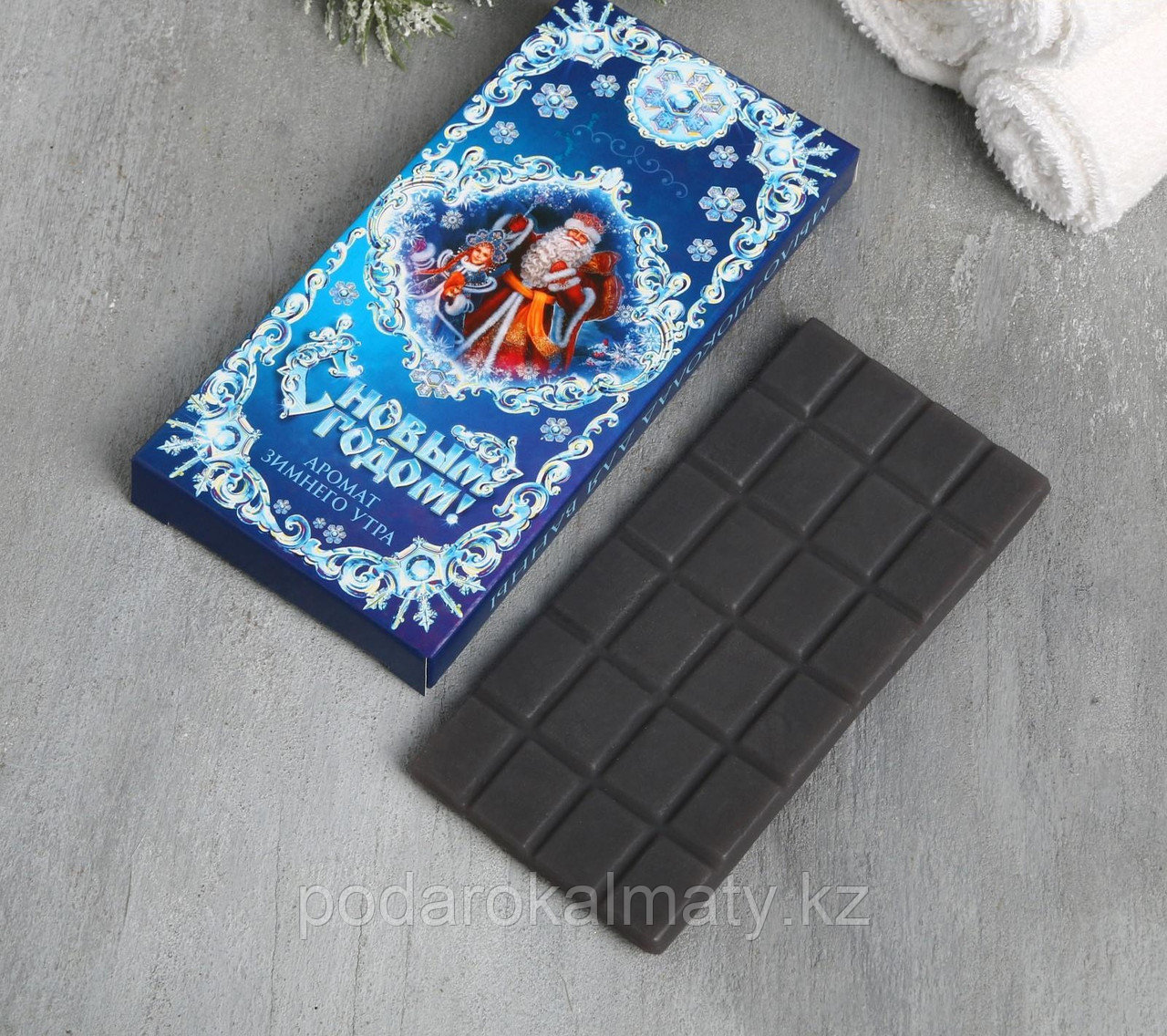 Мыло-шоколад "С Новым годом, синий"