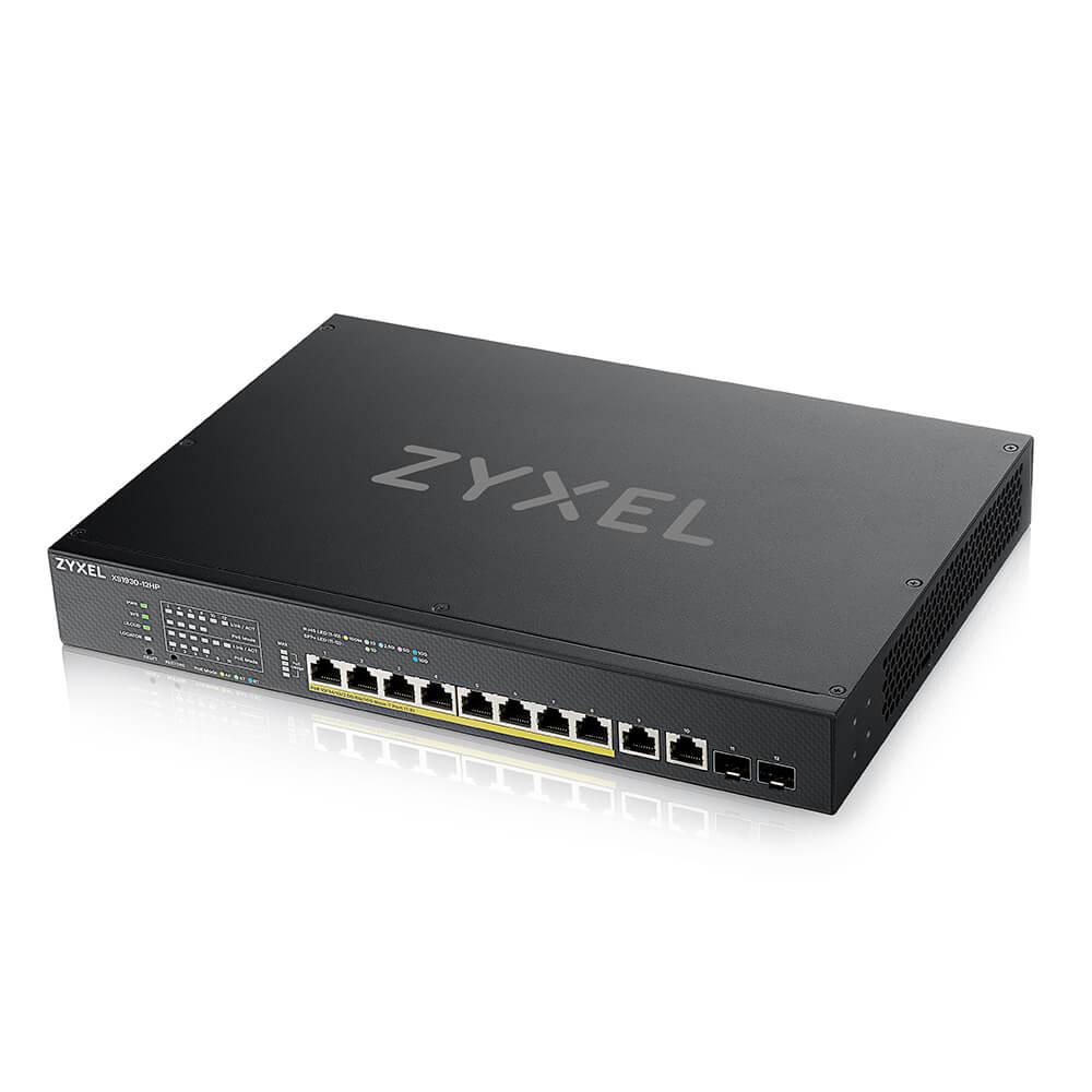 ZYXEL XS1930-12F коммутатор гибридный мультигигабитный Smart L2+ rack 19", 10xSFP+, 2xRJ-45: 1/2,5/5/10G - фото 3 - id-p96556176