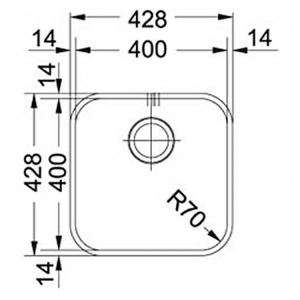 SVX 110-40 стоп (122.0336.231) : кухонная мойка под столешницу, фото 2