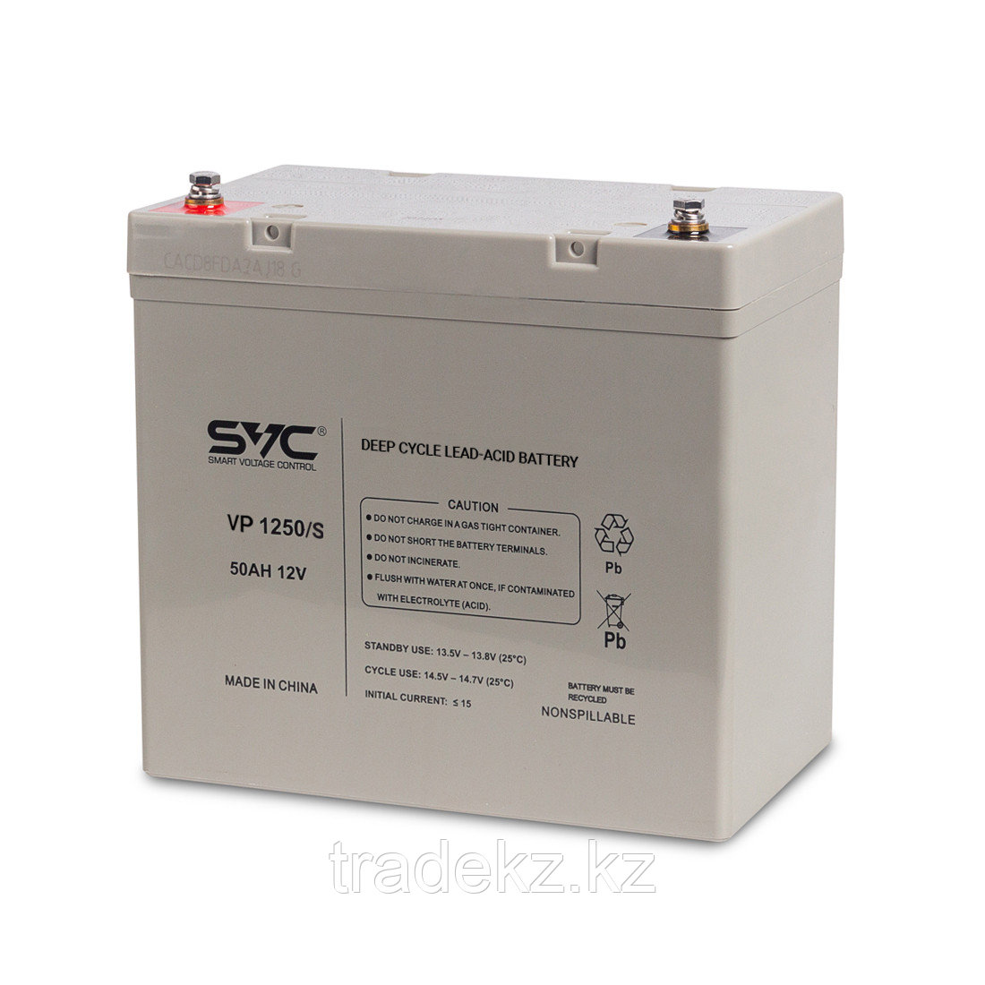 Аккумуляторная батарея SVC VP1250/S 12В 50 Ач (350*165*178 мм)