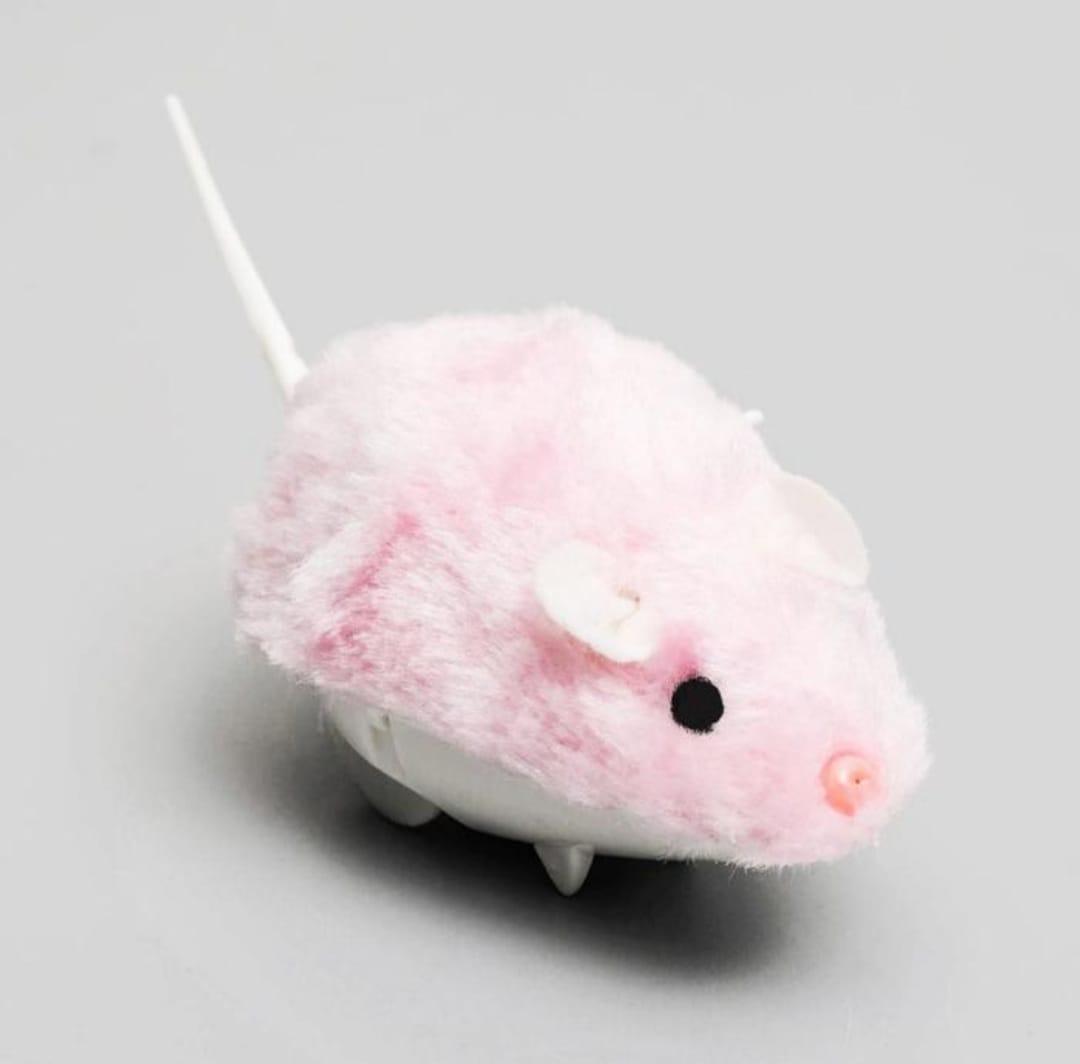 Мышь заводная меховая малая
