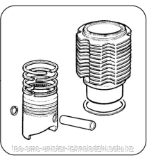 Комплект гильза/поршень в сборе ED00A23R0980-S