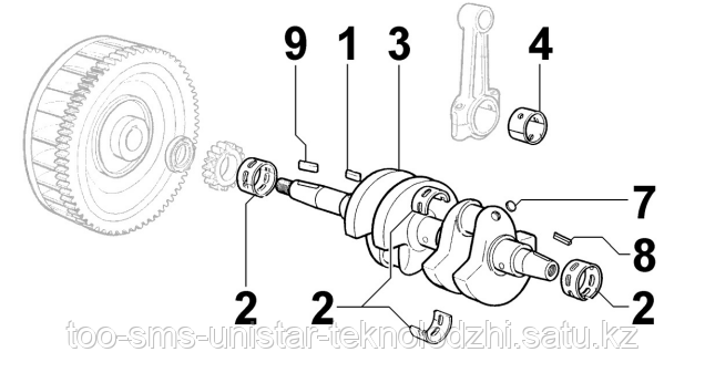 Вкладыш коренной 0,25 ED00A26R0500-S