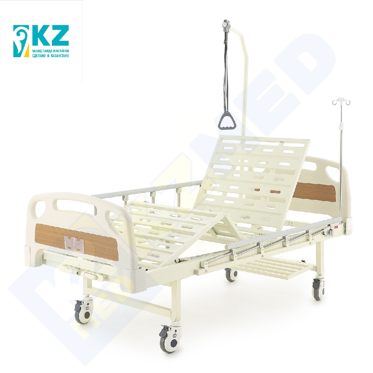 Кровать медицинская "KZMED" (204M спинки ABS), белый - фото 1 - id-p96560417