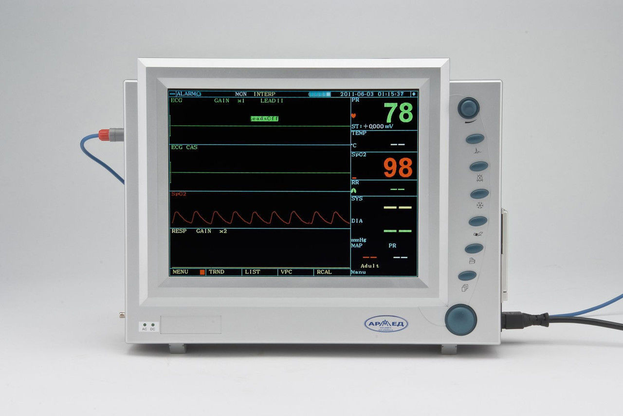 Монитор прикроватный многофункциональный медицинский "Armed" PC-9000b (с встроенным принтером) - фото 1 - id-p96560452