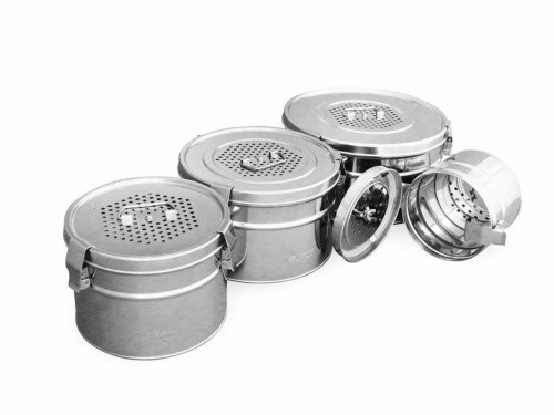 Коробки стерилизационные круглые с фильтрами КСКФ-21 Ока-Медик, фото 1