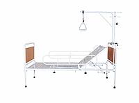 Кровать КМФ-01 (без колёс, спинки-ЛДСП, ложе перф. лист, руч. регул. гол. секции)