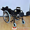 Коляска инвалидная механическая Мега-оптим 514А черная, фото 3